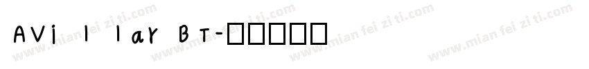 Avillar BT字体转换